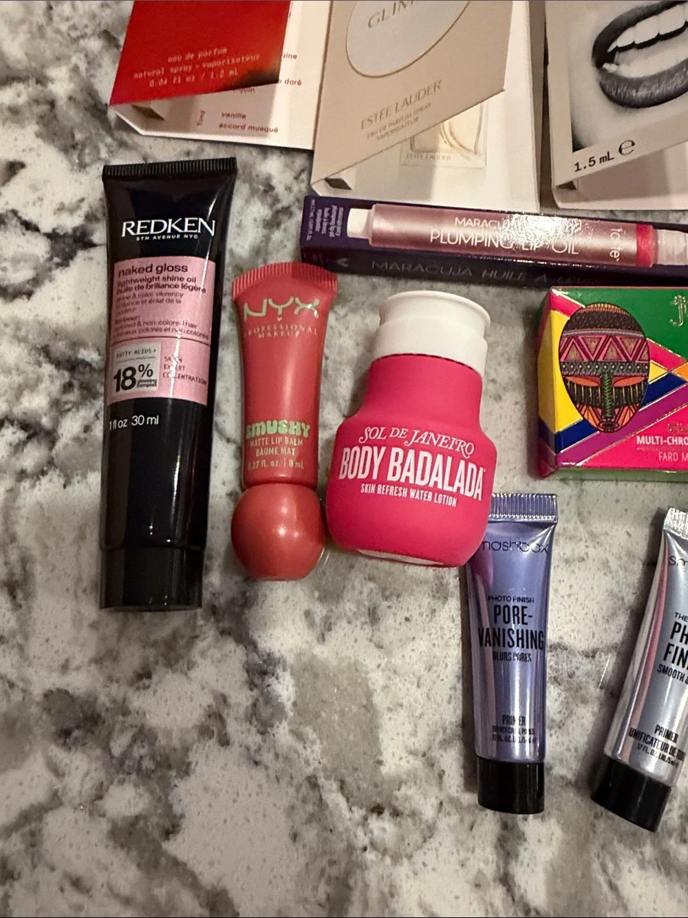 Fragrance, makeup, skincare, and hair lot